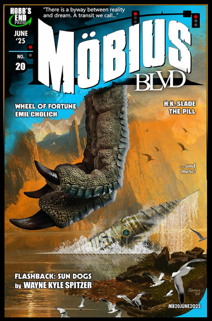 "Big Soft Fella" in Mobius Blvd No. 20, June 2025 (Hobb's End Press)